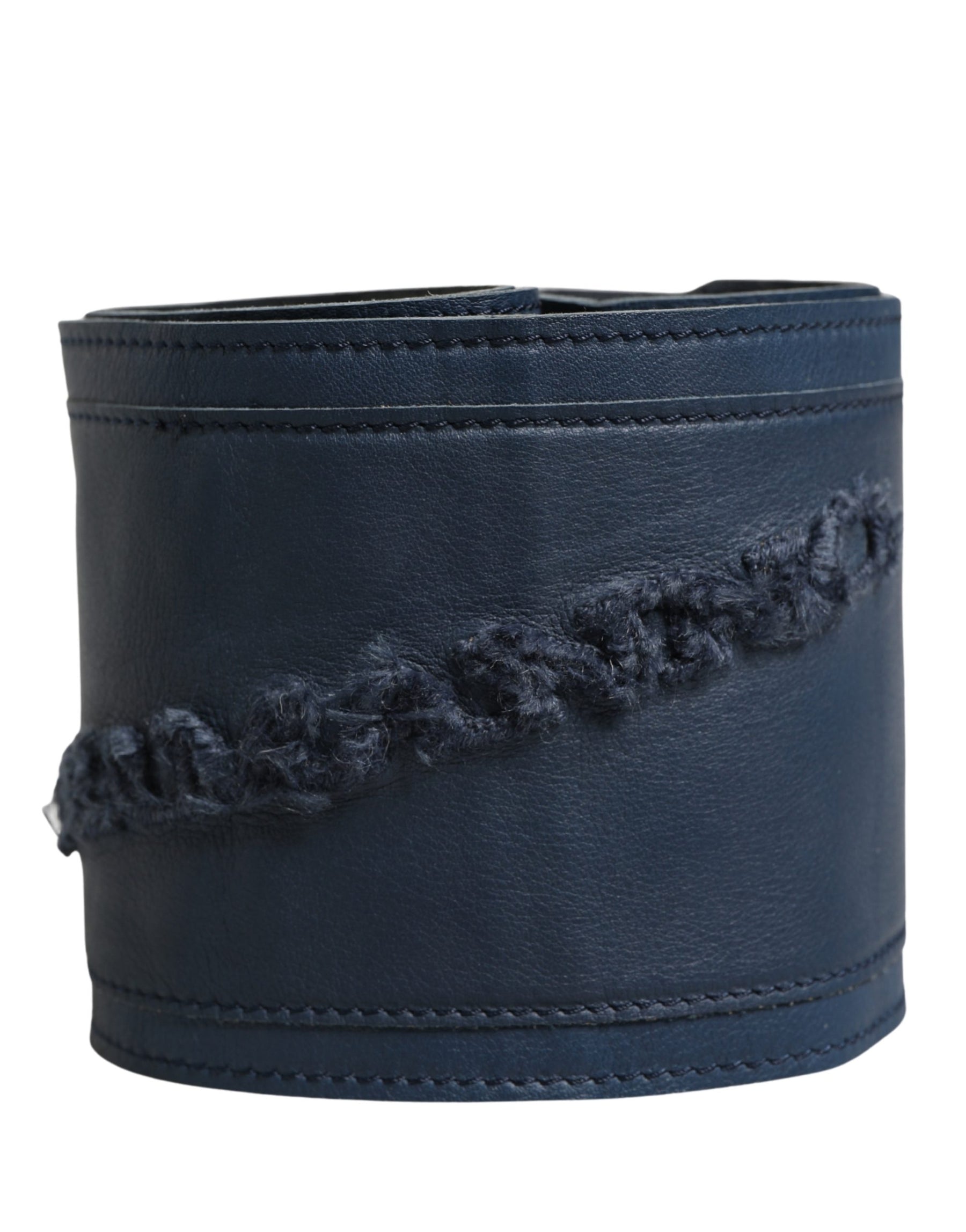 Ermanno Scervino Blue Leather Wide Waist Women Cintura Belt | Regal Royce