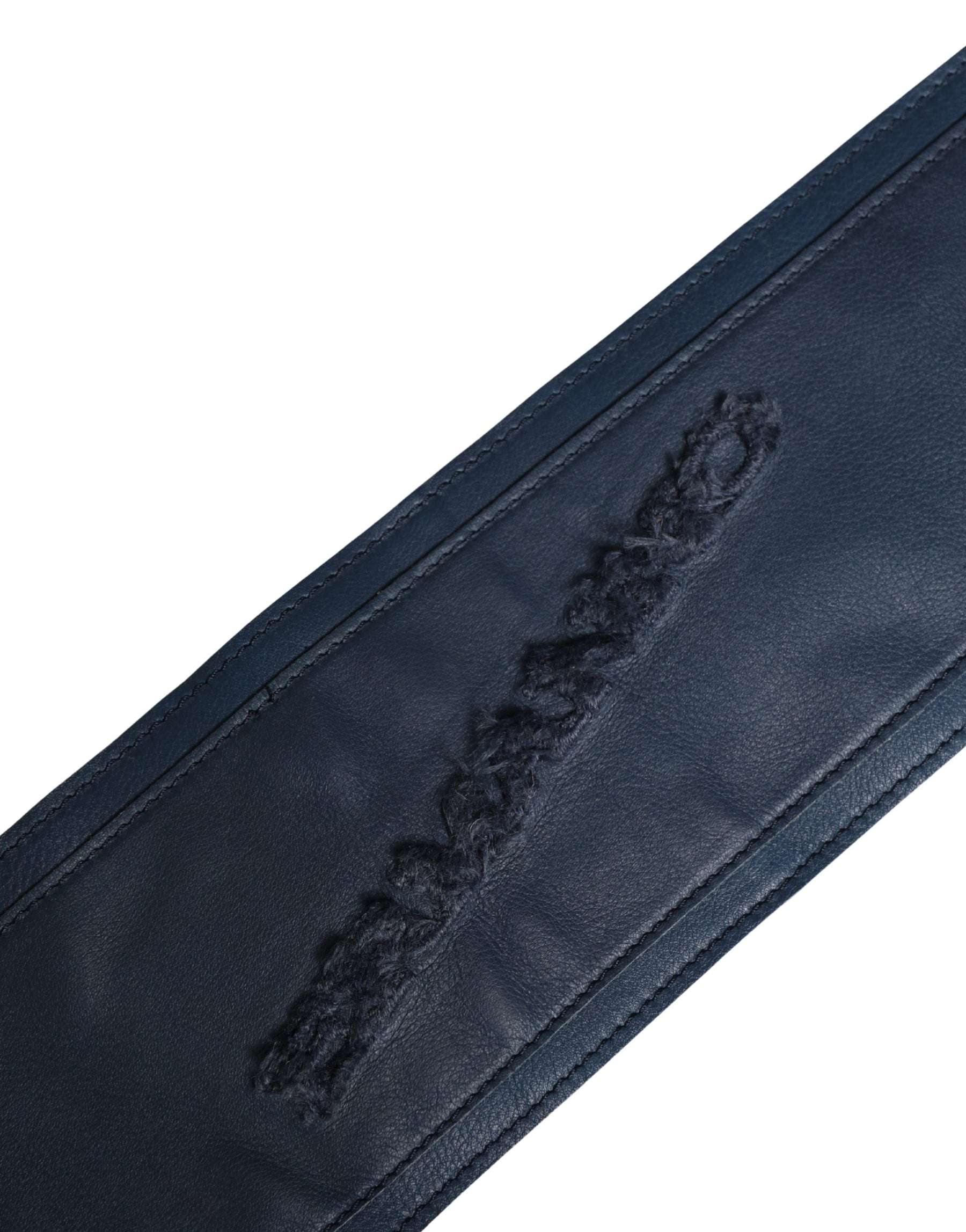 Ermanno Scervino Blue Leather Wide Waist Women Cintura Belt | Regal Royce