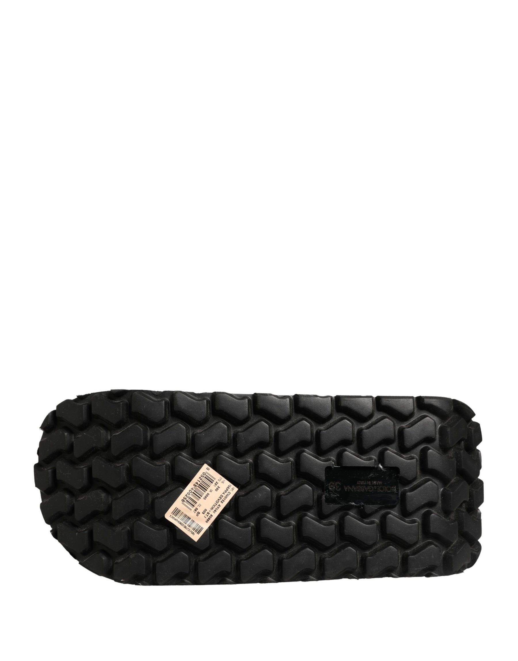 Dolce & Gabbana Multicolor Rubber Chunky Flip Flop Shoes | Regal Royce
