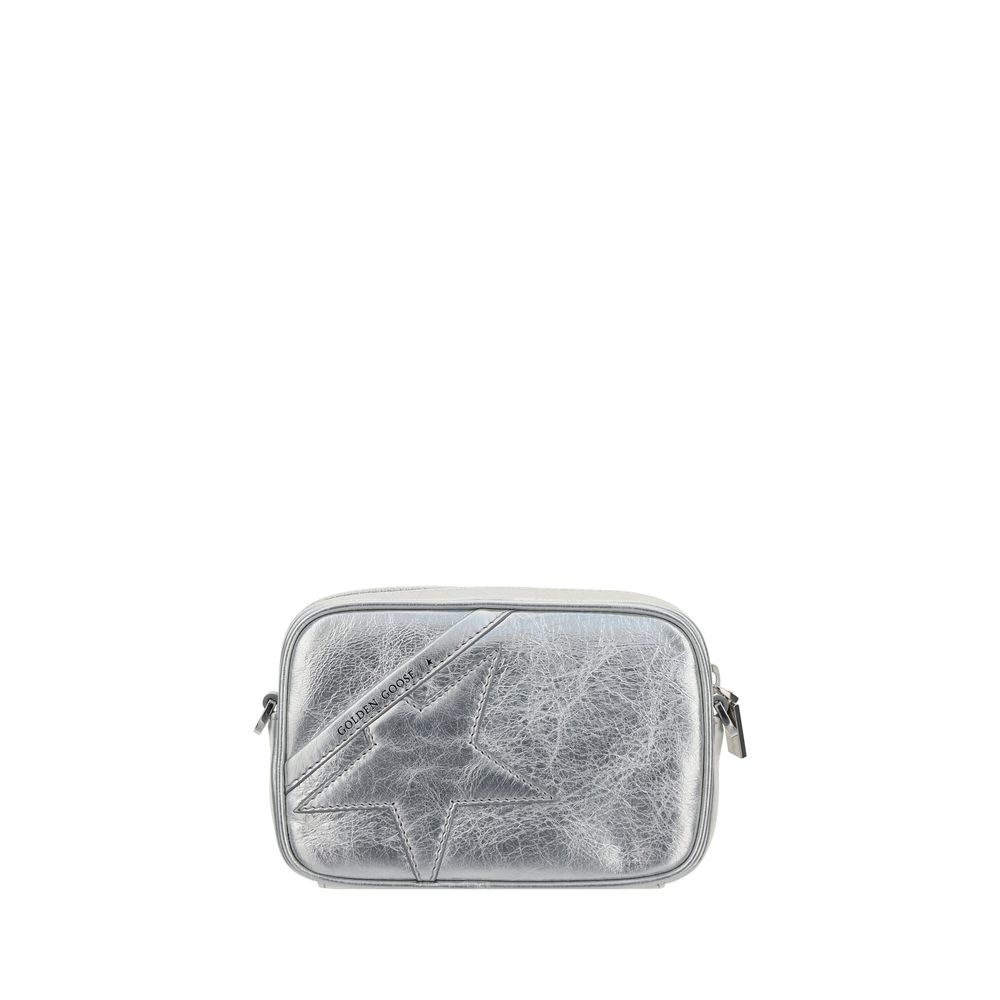 Golden Goose Gray Calf Leather Bos Taurus Shoulder Bag | Regal Royce