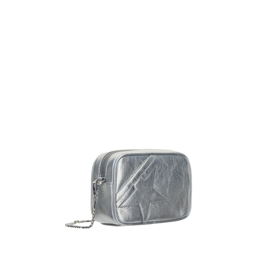Golden Goose Gray Calf Leather Bos Taurus Shoulder Bag | Regal Royce