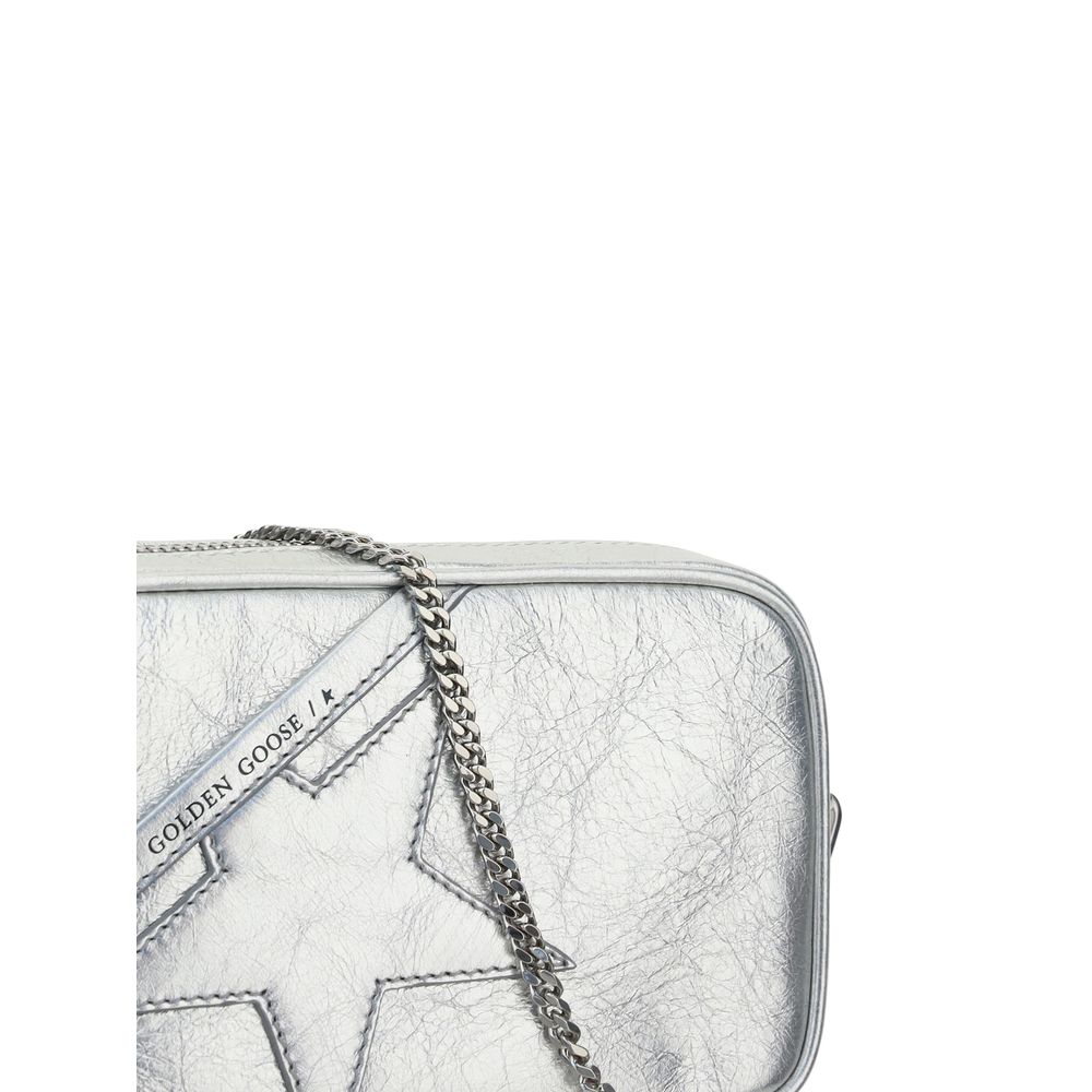 Golden Goose Gray Calf Leather Bos Taurus Shoulder Bag | Regal Royce