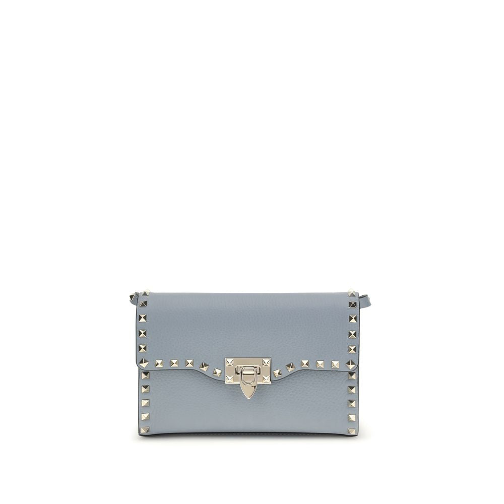 Valentino Garavani Blue Calf Leather Bos Taurus Shoulder Bag | Regal Royce
