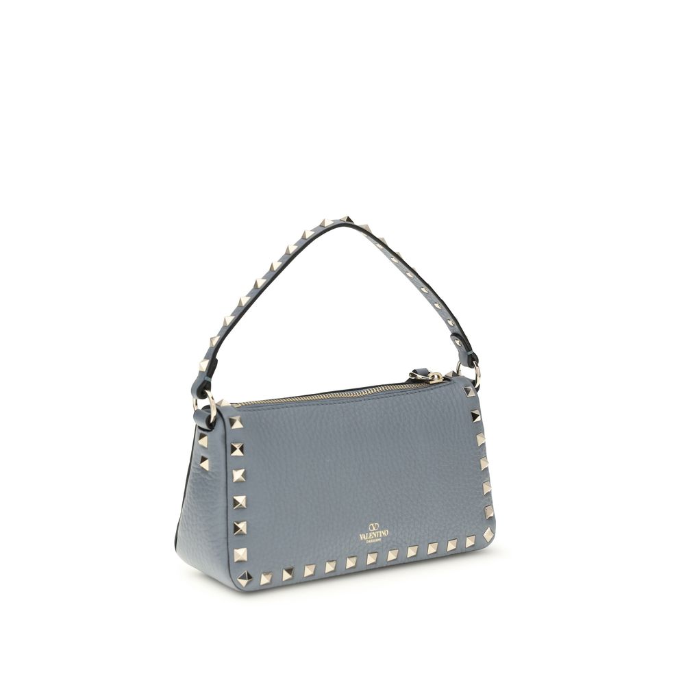 Valentino Garavani Blue Calf Leather Bos Taurus Shoulder Bag | Regal Royce