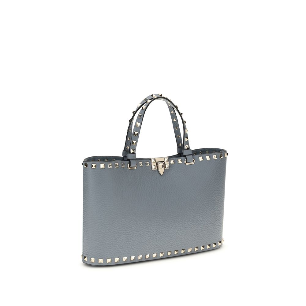 Valentino Garavani Blue Calf Leather Bos Taurus Shoulder Bag | Regal Royce