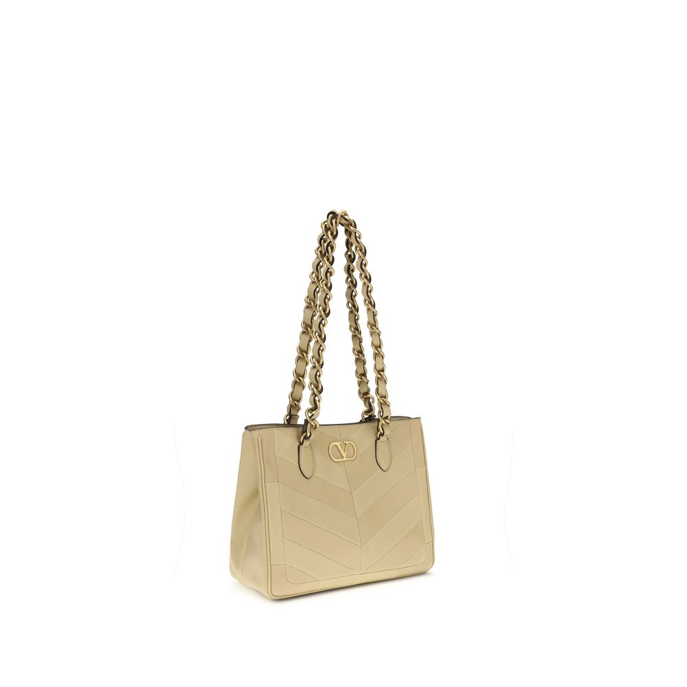 Valentino Garavani Gold Napa Leather / Calf Bos Taurus Shoulder Bag | Regal Royce