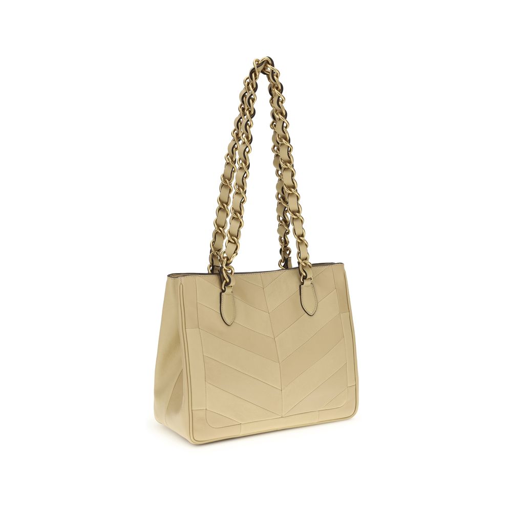 Valentino Garavani Gold Napa Leather / Calf Bos Taurus Shoulder Bag | Regal Royce