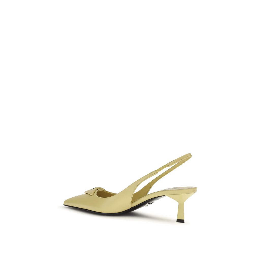 Prada Bicolor Calf Leather Bos Taurus Pumps | Regal Royce