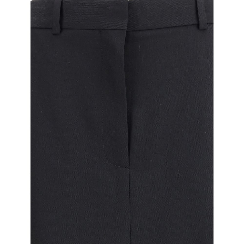 The Row Black Fleece Wool Long Skirt | Regal Royce