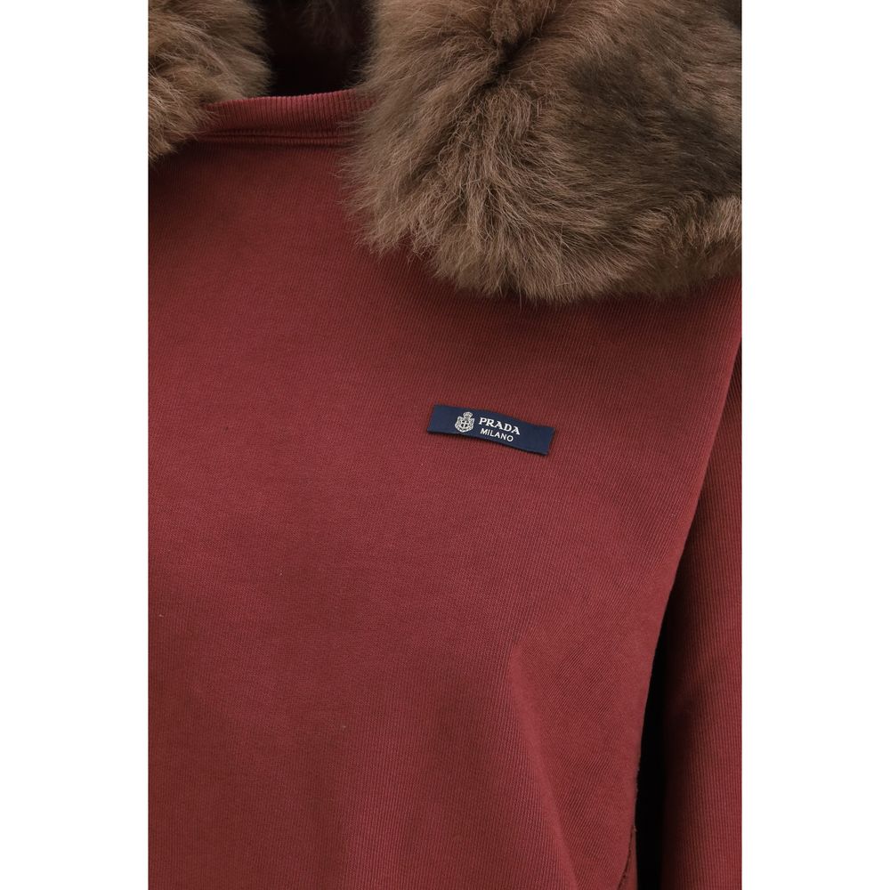 Prada Bordeaux Cotton Sweatshirt | Regal Royce