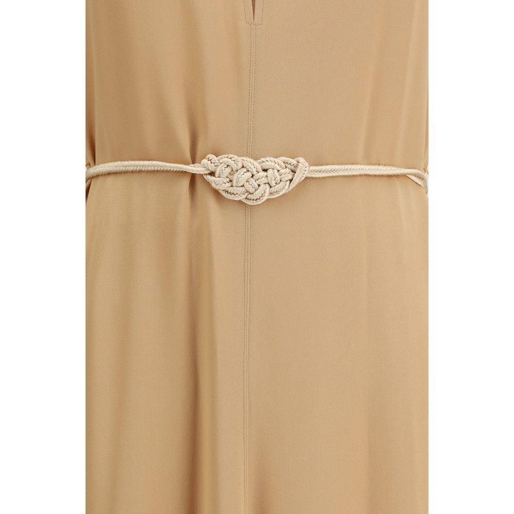 Forte_Forte Orange Viscose Casual Dress | Regal Royce