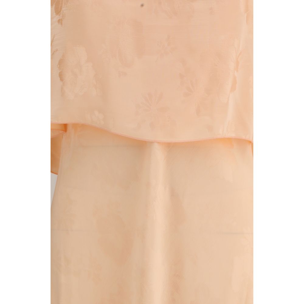 Forte_Forte Orange Viscose Casual Dress | Regal Royce