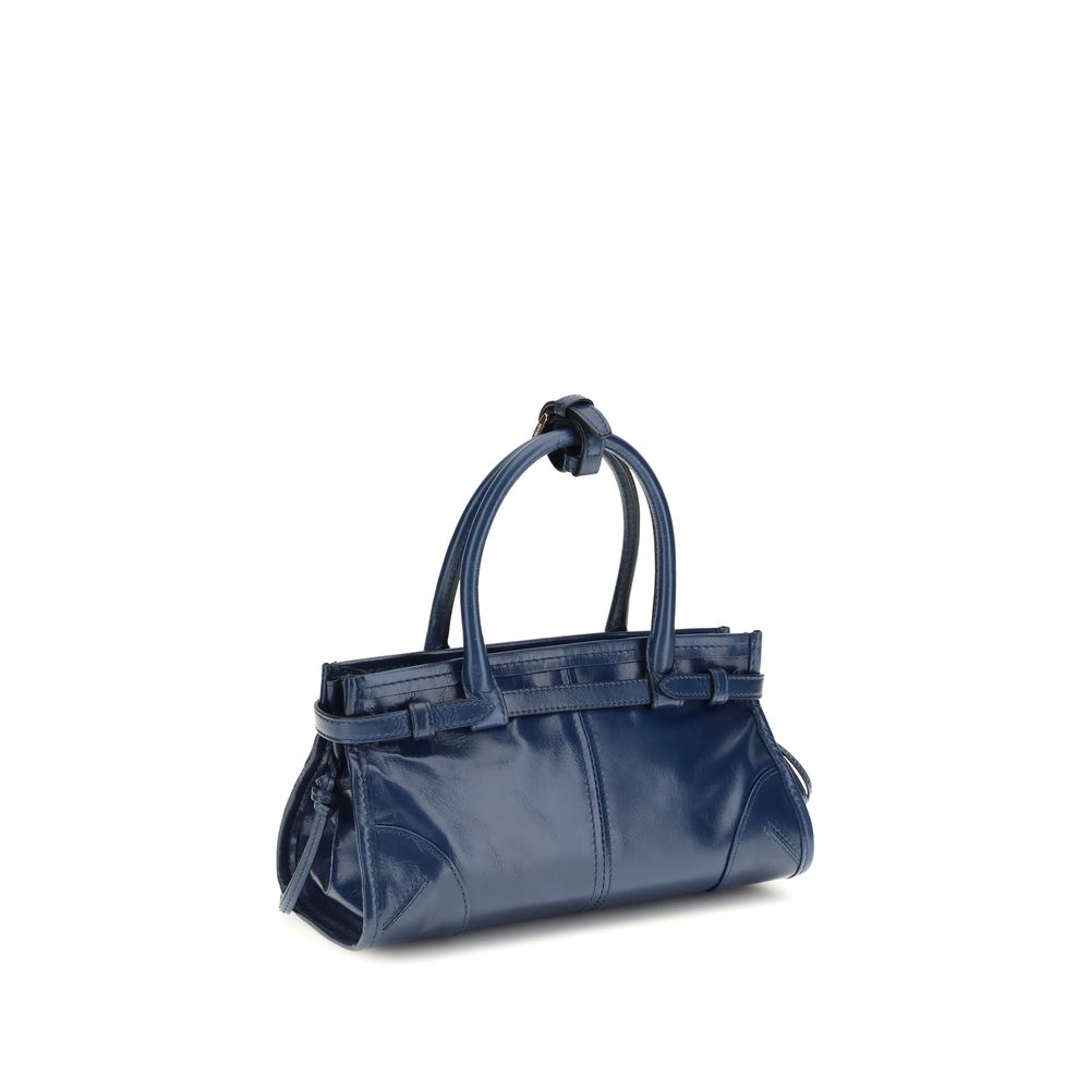 Prada Blue Calf Leather Bos Taurus Handbag | Regal Royce