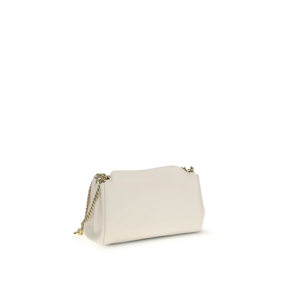 Prada White Calf Leather Bos Taurus Shoulder Bag | Regal Royce