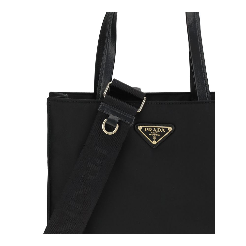 Prada Black Recycled Polyamide Shoulder Bag | Regal Royce