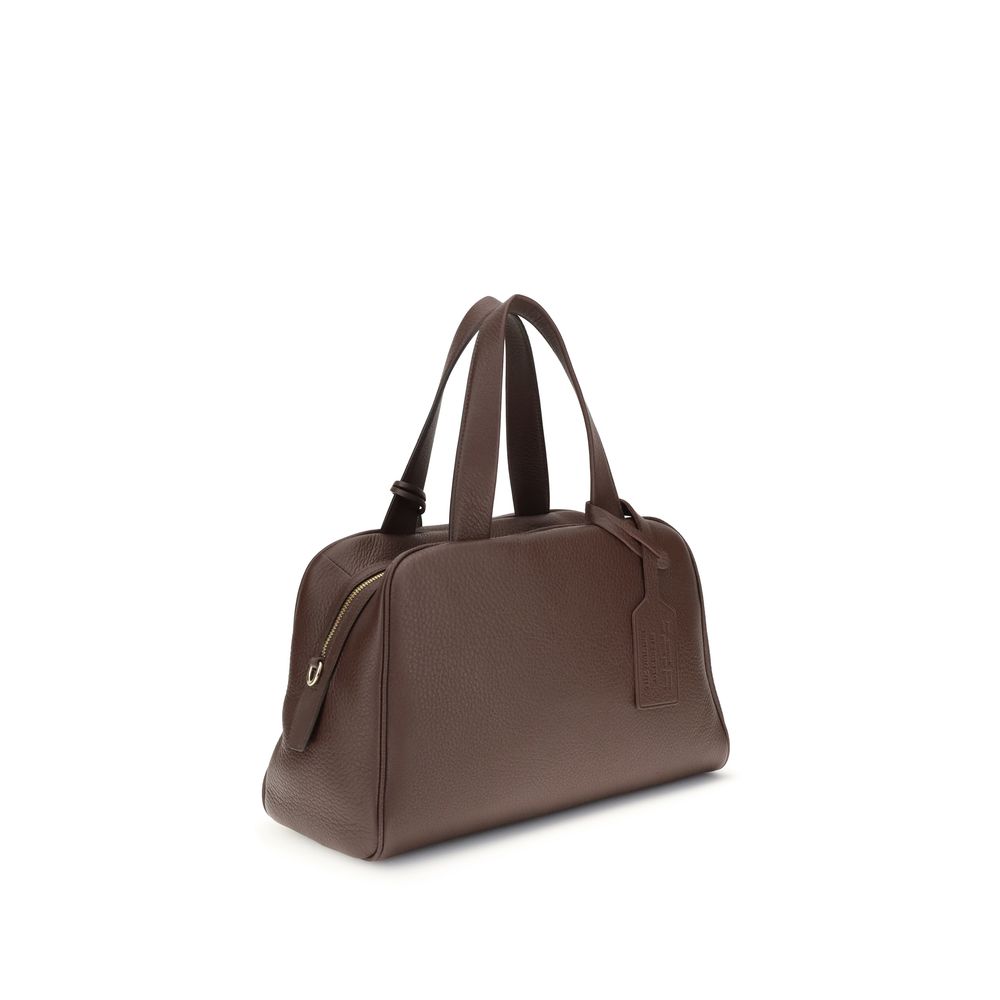 Prada Brown Calf Leather Bos Taurus Handbag | Regal Royce