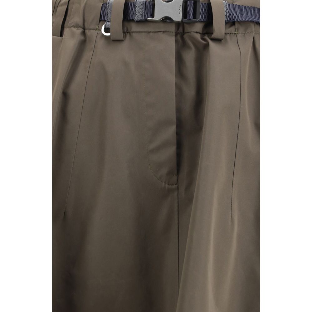 Prada Bicolor Recycled Polyester Midi Skirt | Regal Royce