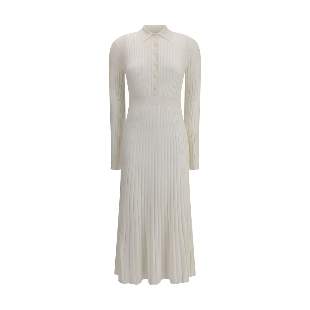 Gabriela Hearst White Silk Casual Dress | Regal Royce