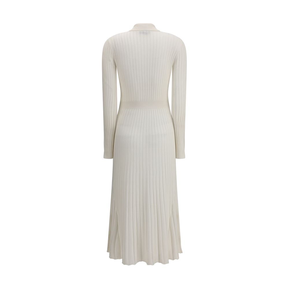 Gabriela Hearst White Silk Casual Dress | Regal Royce