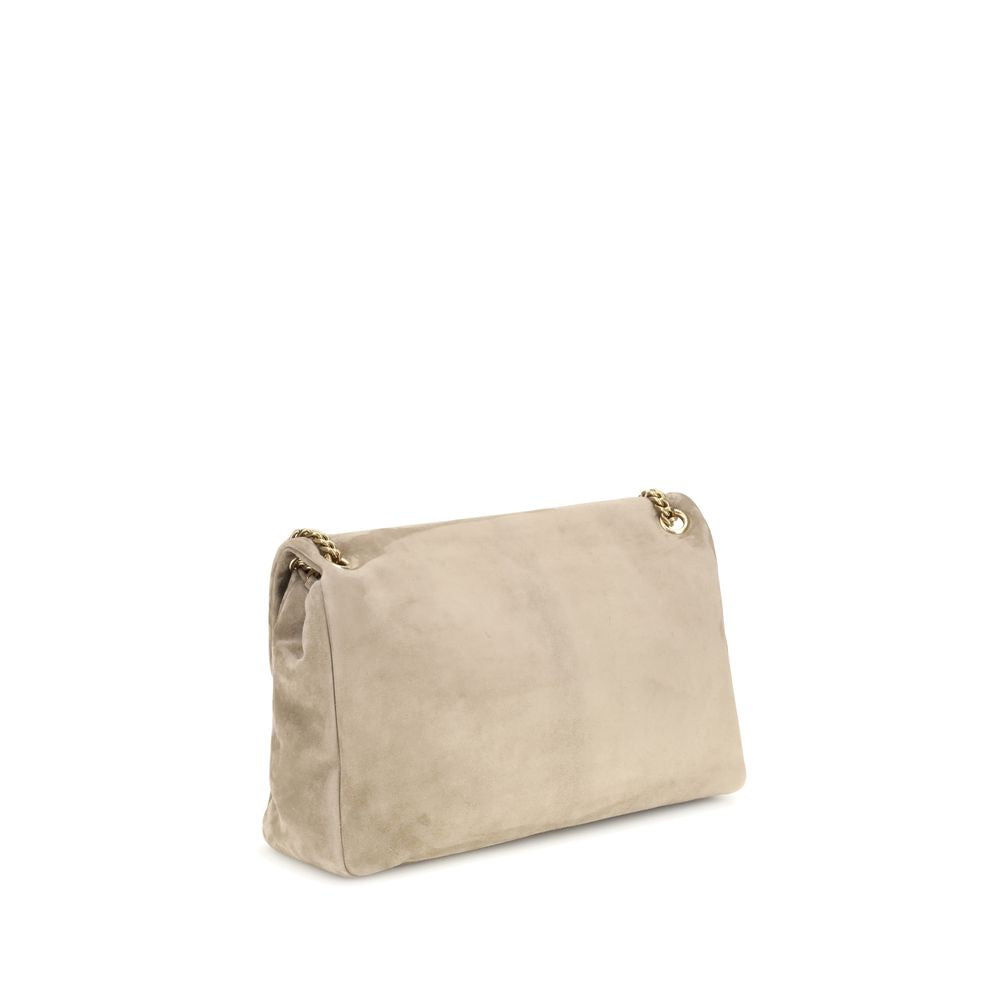 Saint Laurent Beige Calf Leather Bos Taurus Shoulder Bag | Regal Royce