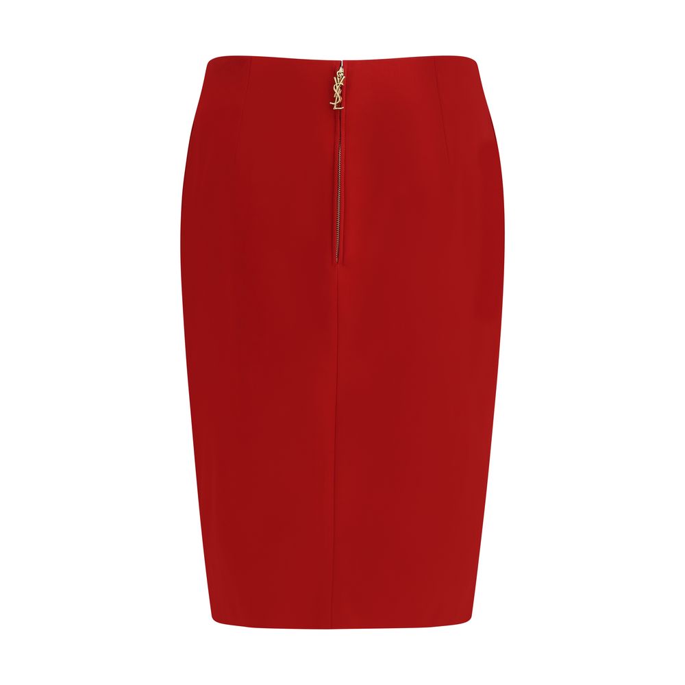 Saint Laurent Multicolor Viscose Skirt | Regal Royce