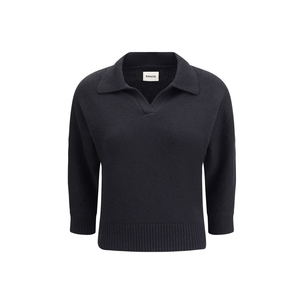 Khaite Black Cashmere Sweater | Regal Royce
