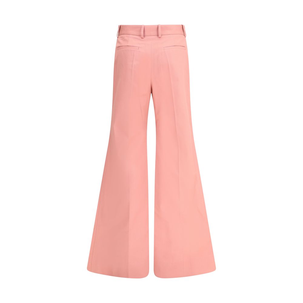 Chloé Multicolor Cotton Flared Pants | Regal Royce