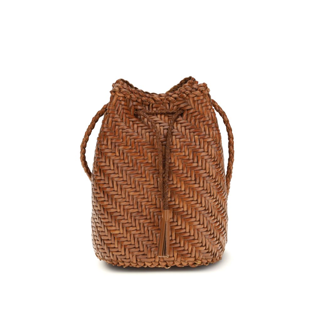 Dragon Diffusion Brown Buffalo Leather Backet Bag | Regal Royce