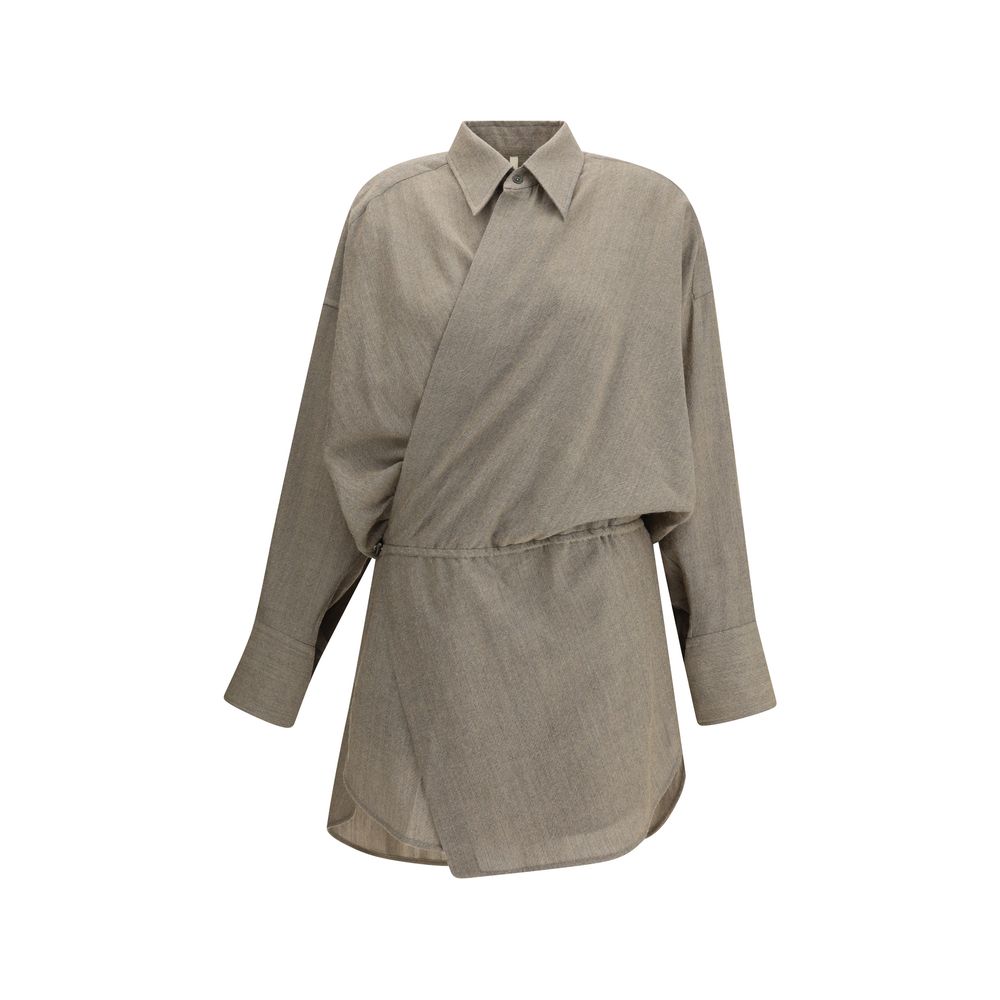 Petar Petrov Beige Fleece Wool Casual Dress | Regal Royce