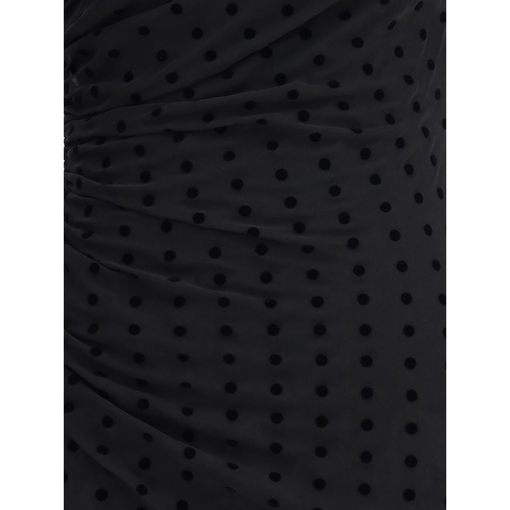 Alessandra Rich Black Silk Cocktail Dress | Regal Royce