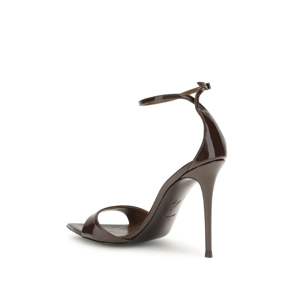 Giuseppe Zanotti Black Leather Stiletto Heel Sandals | Regal Royce
