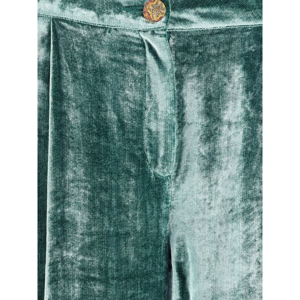 Kristina Ti Bicolor Cotton Casual Pants | Regal Royce