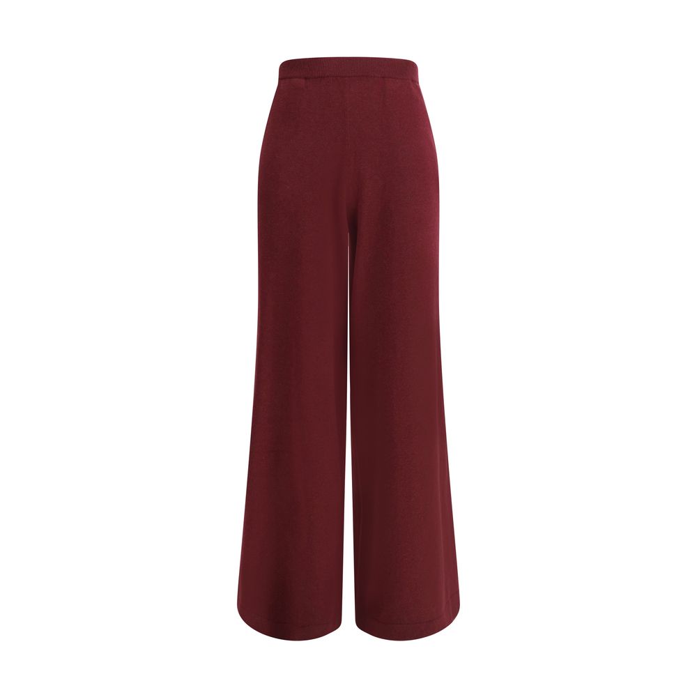 Brunello Cucinelli Bordeaux Wool Casual Pants | Regal Royce