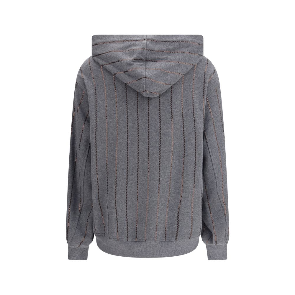 Brunello Cucinelli Gray Cotton Sweatshirt | Regal Royce