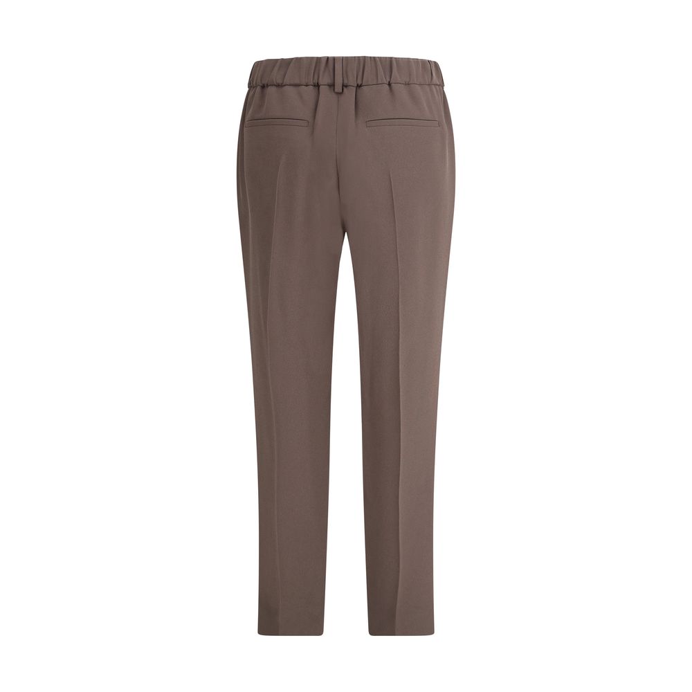 Brunello Cucinelli Gray Acetate Casual Pants | Regal Royce