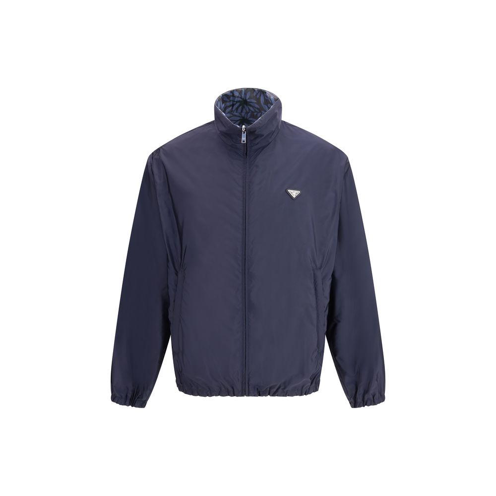 Prada Blue Recycled Polyamide Shell Jacket | Regal Royce