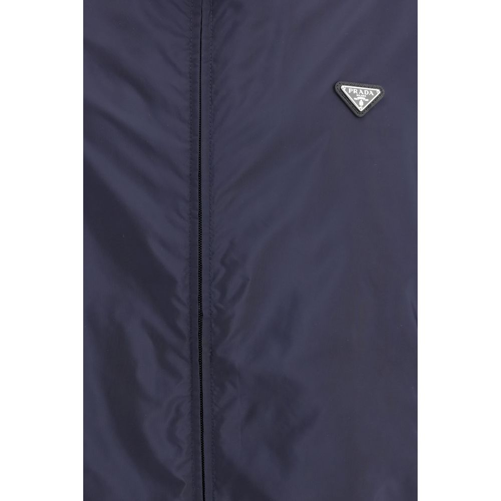 Prada Blue Recycled Polyamide Shell Jacket | Regal Royce