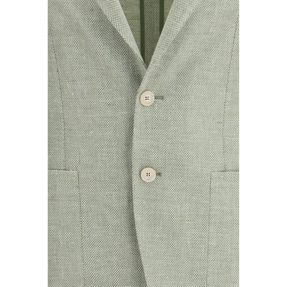 Tagliatore Bicolor Linen Blazer | Regal Royce