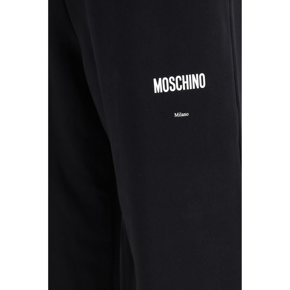 Moschino Black Cotton Casual Pants | Regal Royce