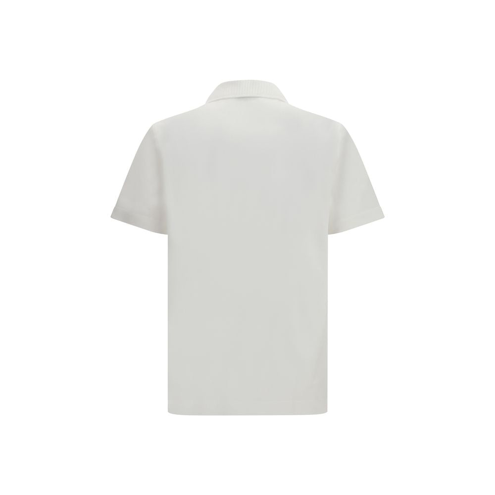 Ferragamo White Cotton Polo Shirt | Regal Royce