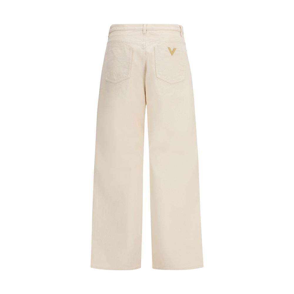 Valentino Beige Cotton Jeans Denim | Regal Royce