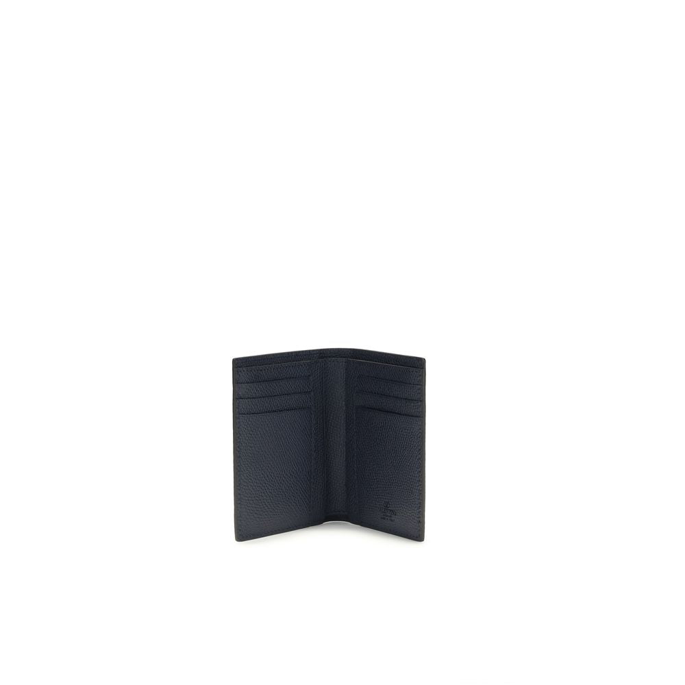 Valentino Garavani Blue Calf Leather Bos Taurus Wallet | Regal Royce