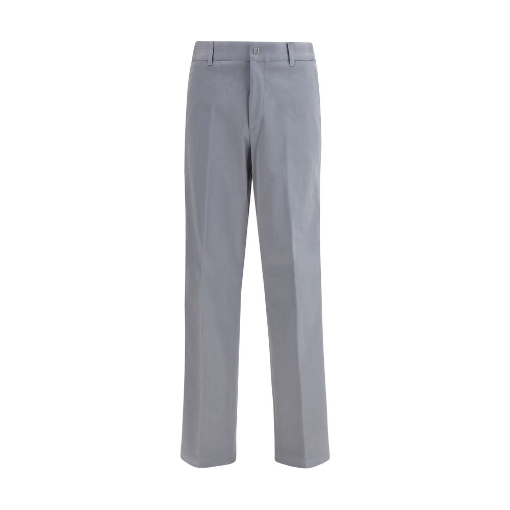 Fendi Gray Cotton Casual Pants | Regal Royce