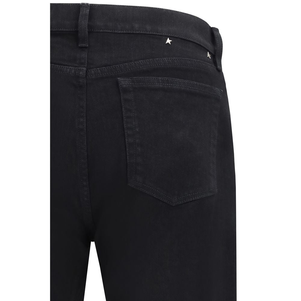 Golden Goose Black Cotton Slim Fit Jeans | Regal Royce