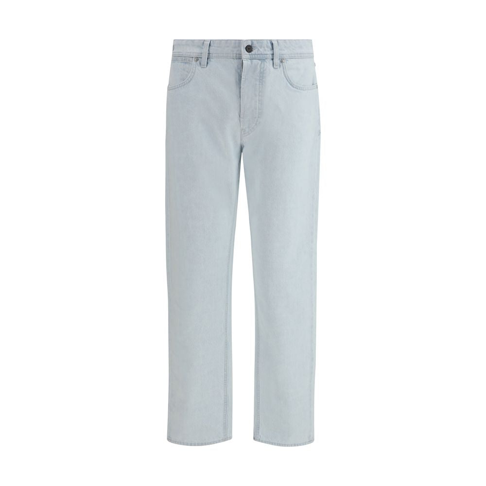 Stone Island Blue Cotton Straight-Leg Jeans | Regal Royce