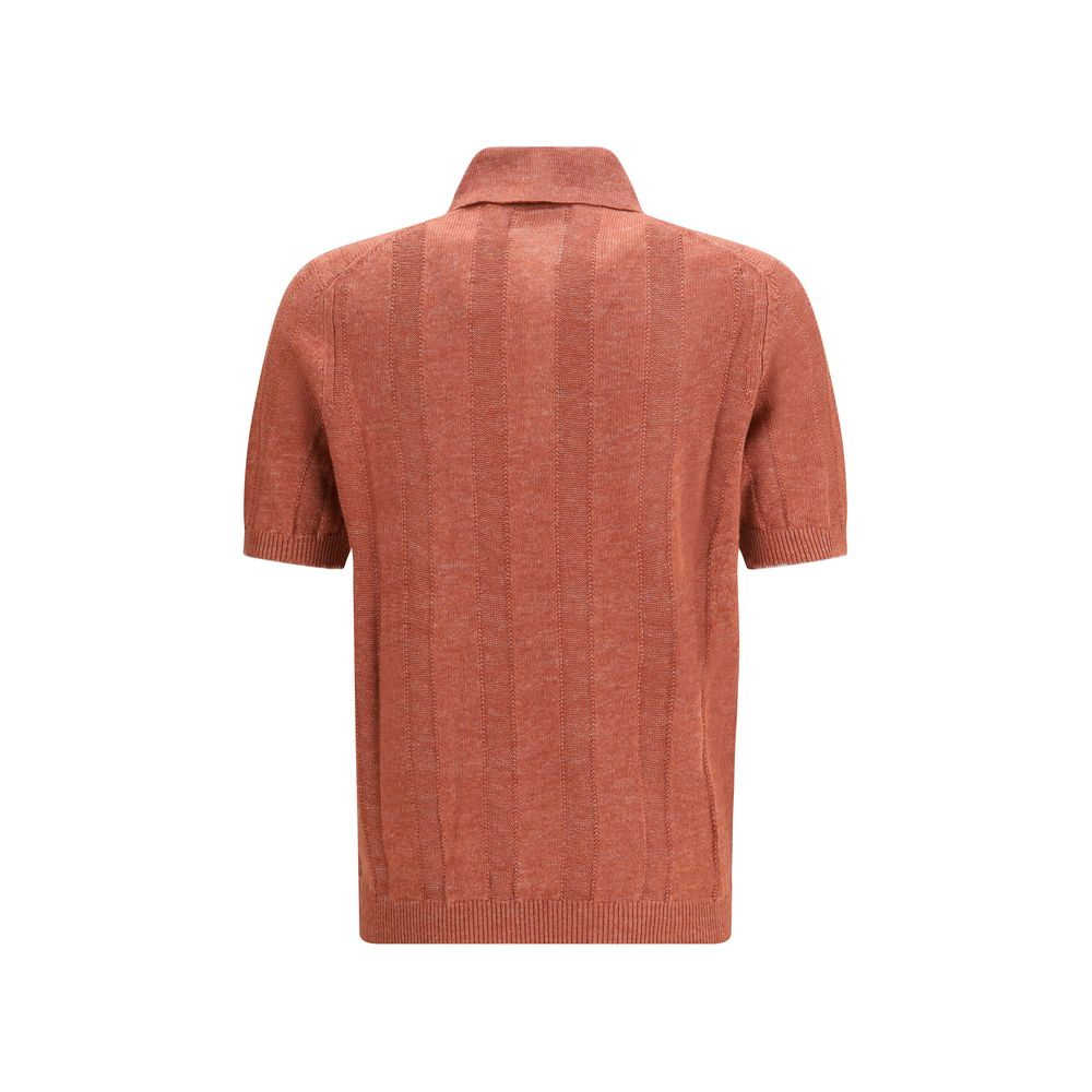 Brunello Cucinelli Orange Cotton Sweater | Regal Royce
