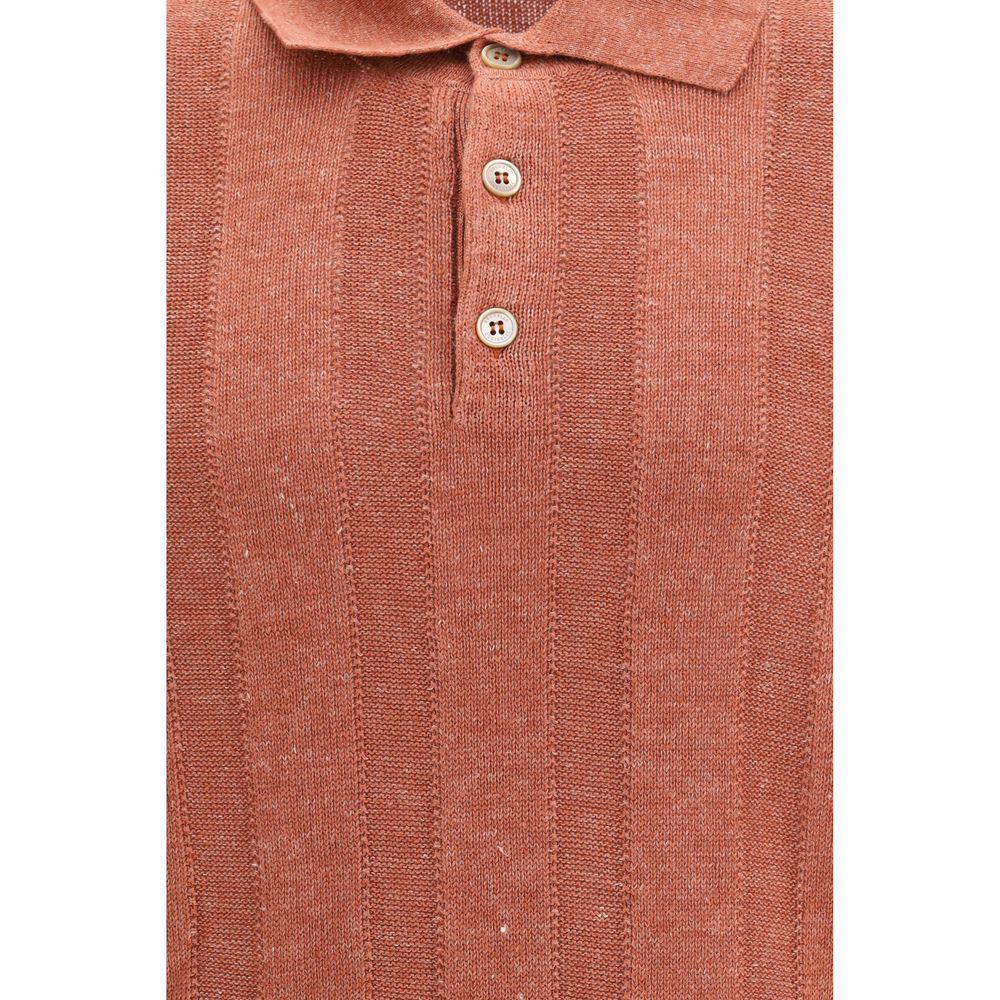 Brunello Cucinelli Orange Cotton Sweater | Regal Royce