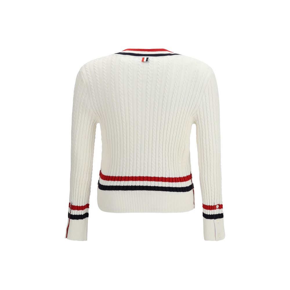 Thom Browne White Cotton Sweatshirt | Regal Royce