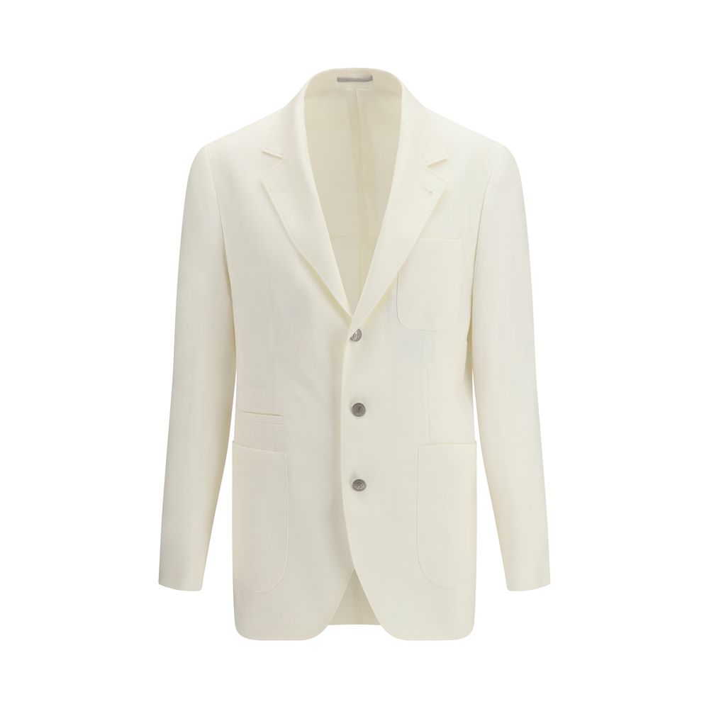 Brunello Cucinelli White Linen Blazer | Regal Royce