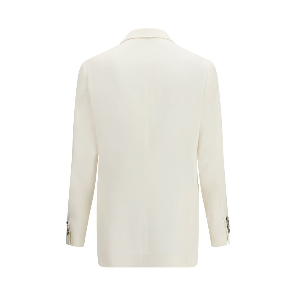 Brunello Cucinelli White Linen Blazer | Regal Royce